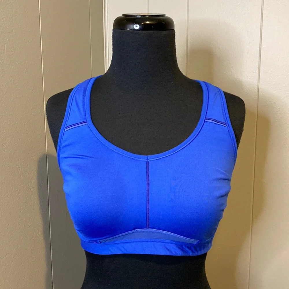 Athleta Women’s 34D Sports Bra Mesh Detail Adjustable Clasps Supportive